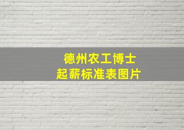 德州农工博士起薪标准表图片