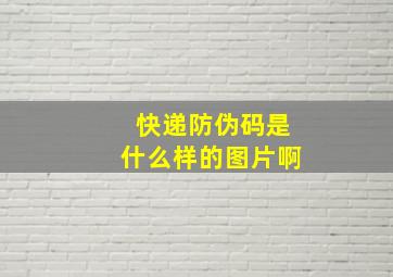 快递防伪码是什么样的图片啊