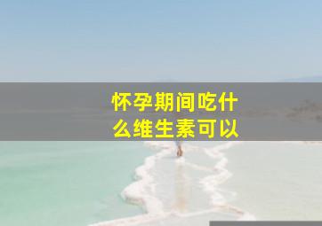 怀孕期间吃什么维生素可以