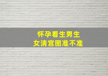 怀孕看生男生女清宫图准不准