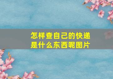 怎样查自己的快递是什么东西呢图片