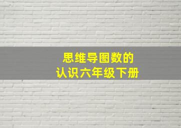 思维导图数的认识六年级下册