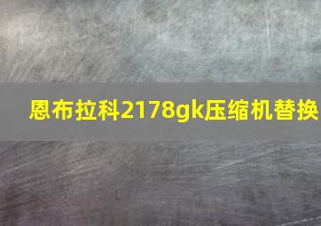 恩布拉科2178gk压缩机替换