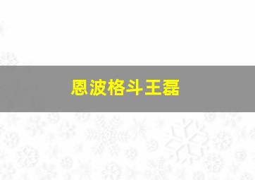 恩波格斗王磊