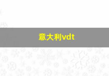 意大利vdt