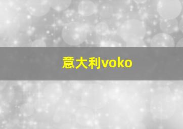 意大利voko