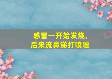 感冒一开始发烧,后来流鼻涕打喷嚏