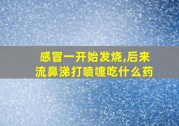 感冒一开始发烧,后来流鼻涕打喷嚏吃什么药