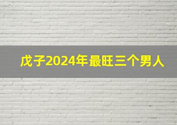 戊子2024年最旺三个男人