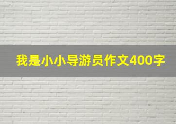 我是小小导游员作文400字