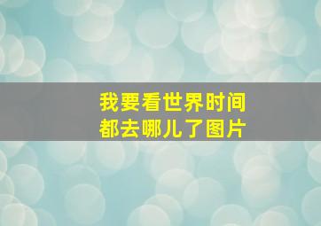 我要看世界时间都去哪儿了图片