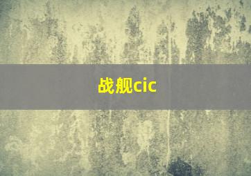 战舰cic