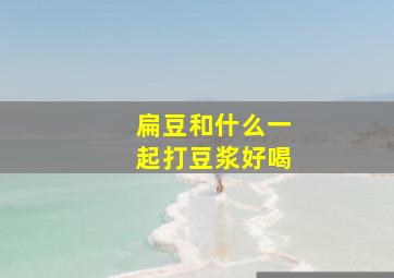 扁豆和什么一起打豆浆好喝