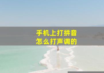 手机上打拼音怎么打声调的