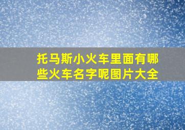 托马斯小火车里面有哪些火车名字呢图片大全