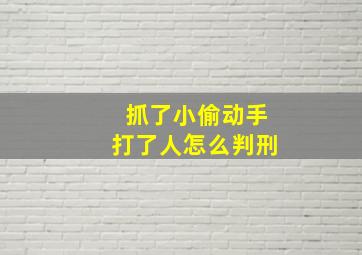 抓了小偷动手打了人怎么判刑