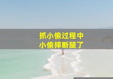 抓小偷过程中小偷摔断腿了