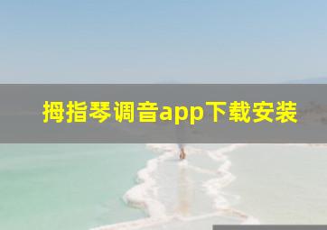 拇指琴调音app下载安装