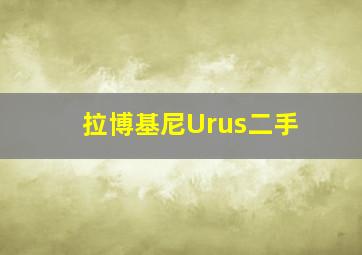 拉博基尼Urus二手