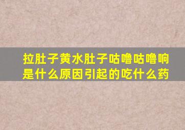 拉肚子黄水肚子咕噜咕噜响是什么原因引起的吃什么药