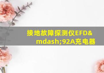 接地故障探测仪EFD—92A充电器