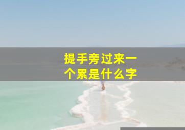 提手旁过来一个累是什么字