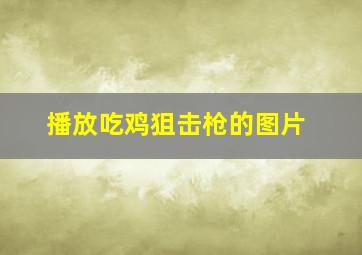 播放吃鸡狙击枪的图片