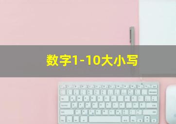 数字1-10大小写