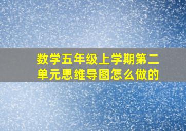 数学五年级上学期第二单元思维导图怎么做的