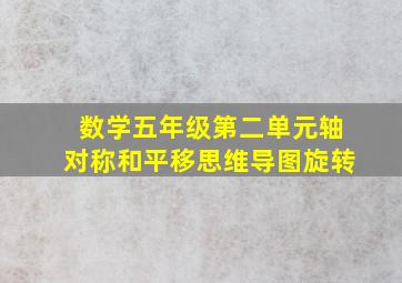 数学五年级第二单元轴对称和平移思维导图旋转