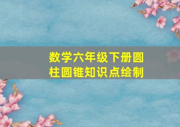 数学六年级下册圆柱圆锥知识点绘制