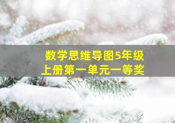 数学思维导图5年级上册第一单元一等奖