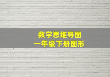 数学思维导图一年级下册图形