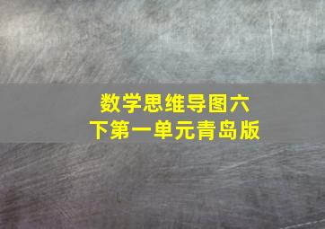 数学思维导图六下第一单元青岛版