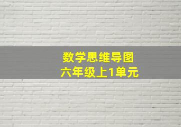 数学思维导图六年级上1单元