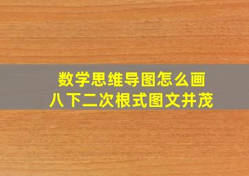 数学思维导图怎么画八下二次根式图文并茂