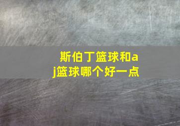 斯伯丁篮球和aj篮球哪个好一点