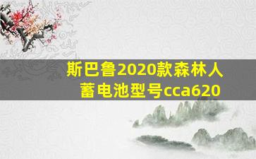 斯巴鲁2020款森林人蓄电池型号cca620