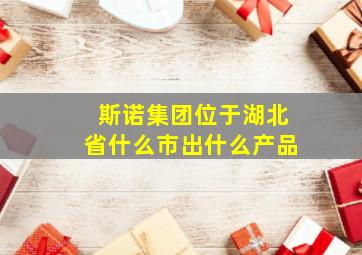 斯诺集团位于湖北省什么市出什么产品