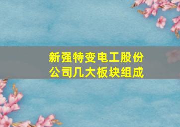 新强特变电工股份公司几大板块组成