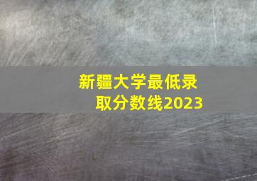 新疆大学最低录取分数线2023