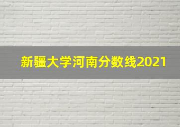 新疆大学河南分数线2021