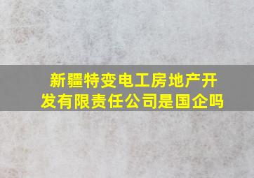 新疆特变电工房地产开发有限责任公司是国企吗