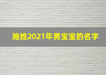 施姓2021年男宝宝的名字