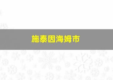 施泰因海姆市