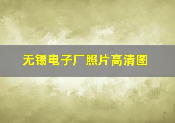 无锡电子厂照片高清图