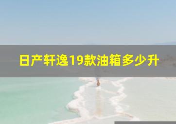 日产轩逸19款油箱多少升