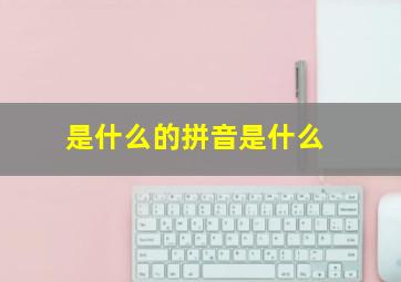 是什么的拼音是什么