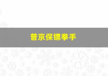 普京保镖拳手