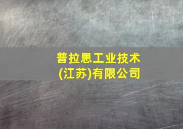 普拉思工业技术(江苏)有限公司